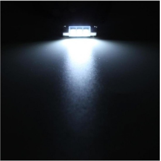 Festoon 3LEDS 5050 SMD DC12V LED Auto Car Lamp Decorative Reading Light 2PCS