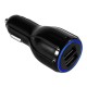 Automotive Charger QC3.0 Mobile Phone Universal Multi Function 3.1A Double USB Vehicle Charging and 