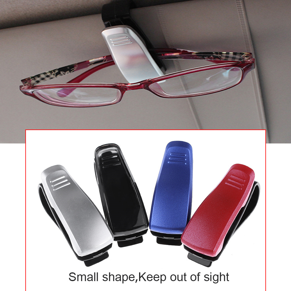Car Sun Visor Glasses Sunglasses Ticket Receipt Card Clip Storage Holder Mount