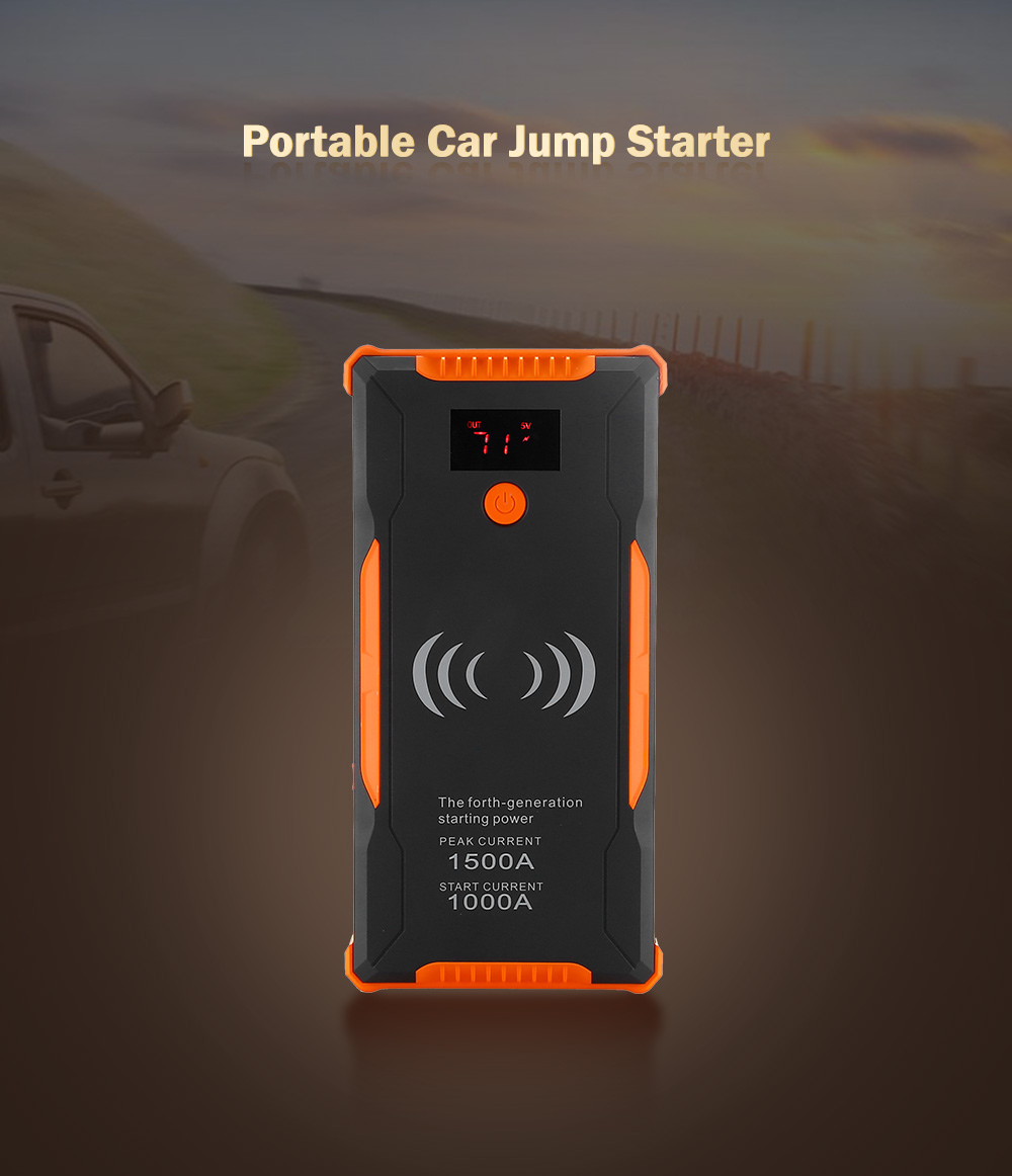 TM20 3 in 1 Portable Car Jump Starter 99900mAh Li-ion Battery 1500A Peak Current 3 Lighting Modes